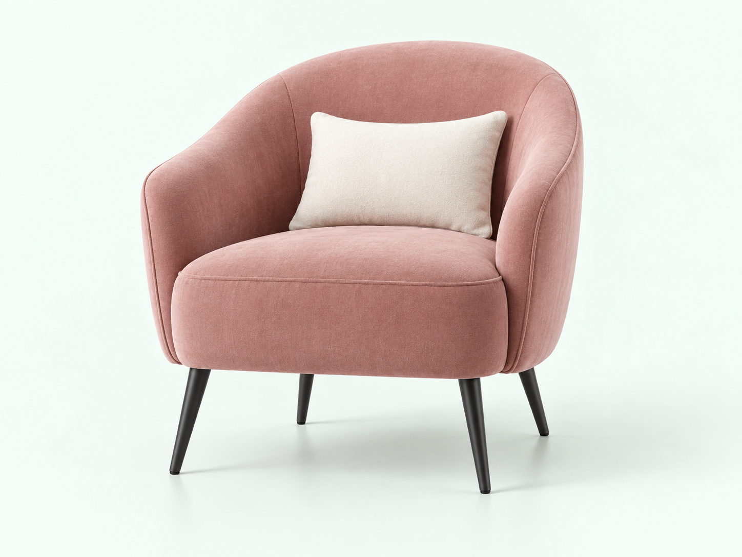 Pink accent chair